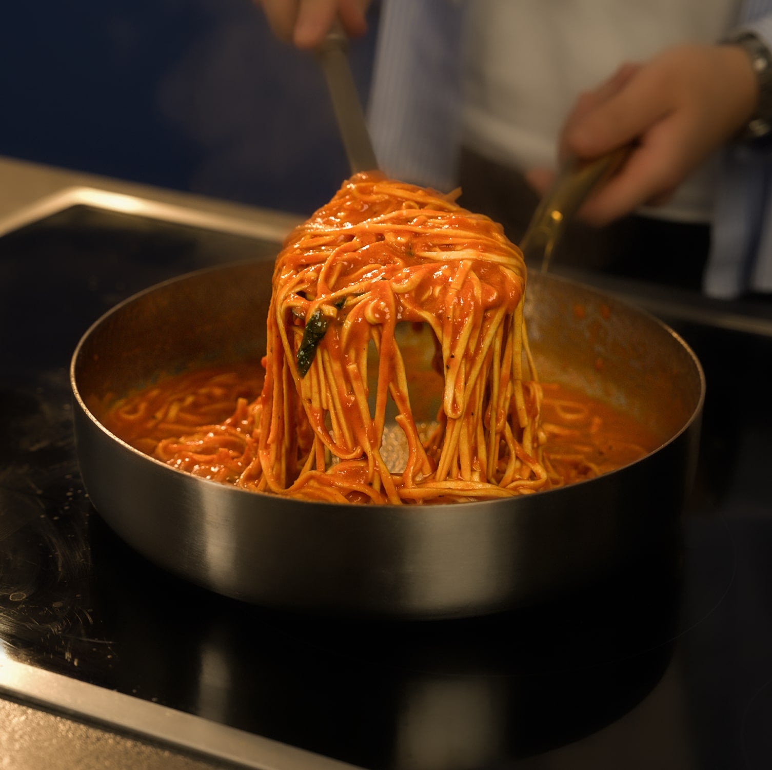 TAIMA Deep Pan Cooking Pasta at Home