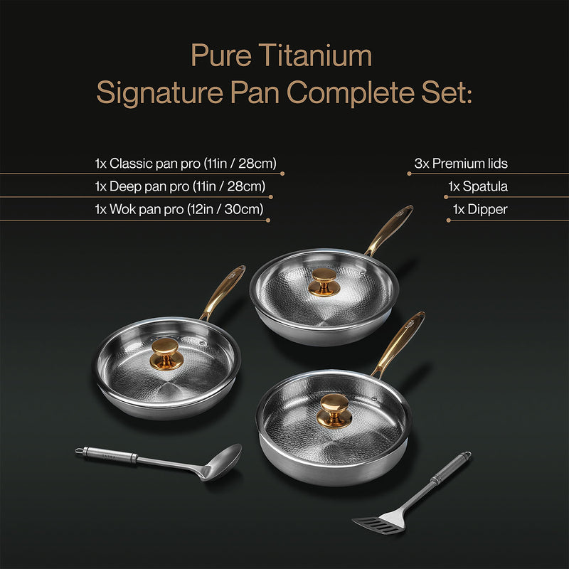 Pure Titanium Signature Pan Complete Set (8 Piece)